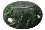 Polished Jade (Nephrite) Palm Stone - Afghanistan #220981-1